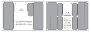Mid 6x12 with 8’ Tent