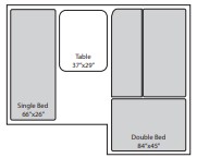 8' TENT SPECS - INTERIOR